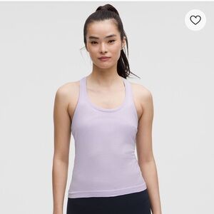 Lululemon swiftly tech racer back tank top 2.0 waist length Size:2 in lavender